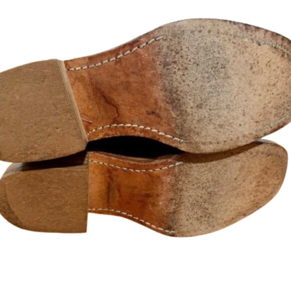 Vtg Women's Frye Campus Boots Hunter Green Square Toe 14L Size 7.5 RARE - Picture 7 of 9